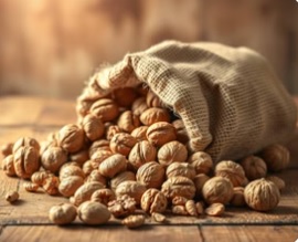 تصویر 1 از گردو با پوست